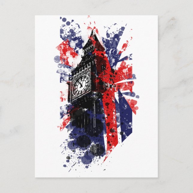 Großbritannien Big Ben Postkarte (Vorderseite)