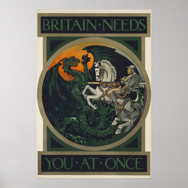 Großbritannien braucht dich sofort auf dem Poster (Vorne)