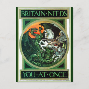 Großbritannien braucht - Postkarte