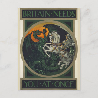 Großbritannien braucht Sie auf einmal Postkarte