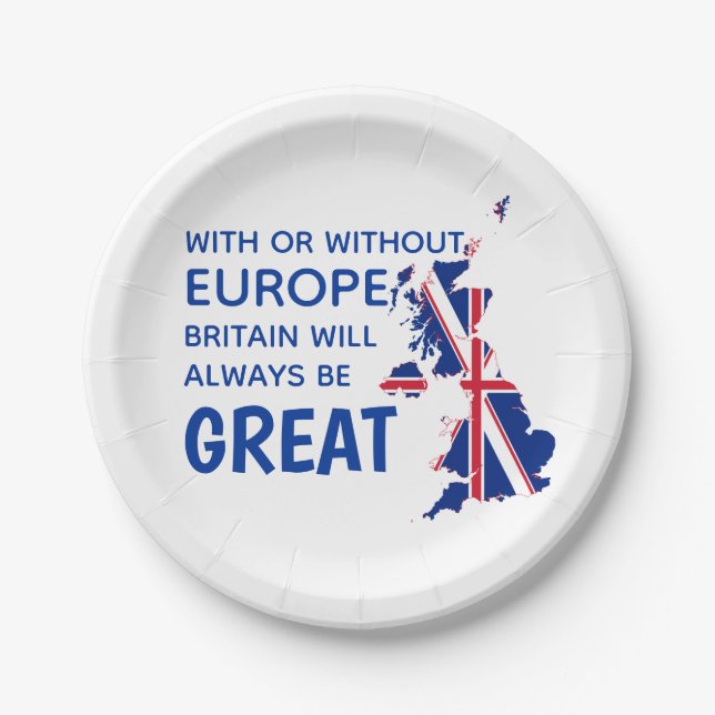 GROSSBRITANNIEN BREXIT EUROPE Party Pappteller (Vorderseite)