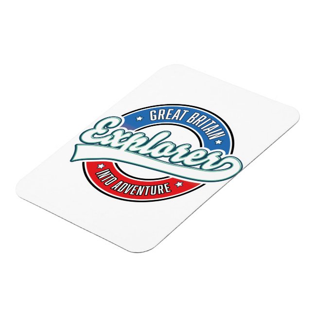Großbritannien Explorer ins Abenteuerlogo Magnet (Linke Seite)