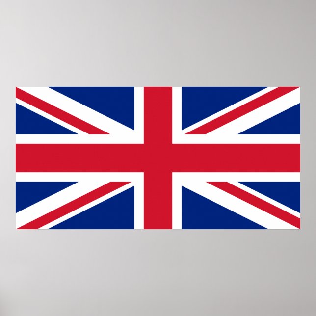 Großbritannien Flag UK Poster Vereinigtes Königrei (Vorne)