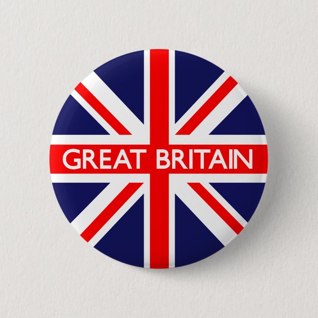 Großbritannien-Flagge Button (Vorderseite)