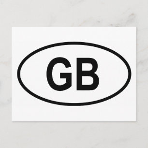 Großbritannien "GB" Postkarte