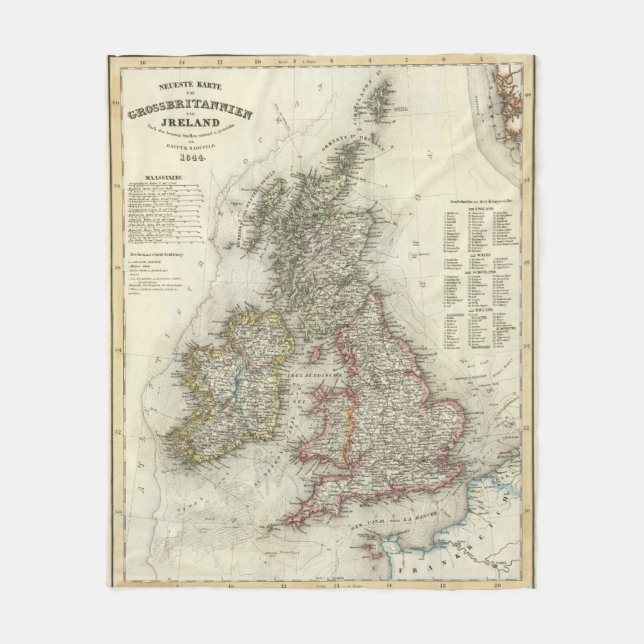 Grossbritannien, Irland Fleecedecke (Vorderseite)