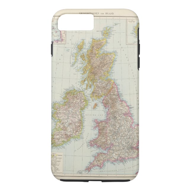 Grossbritannien, Irland - Karte von Case-Mate iPhone Hülle (Rückseite)