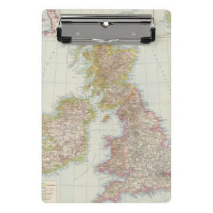 Grossbritannien, Irland - Karte von Mini Klemmbrett