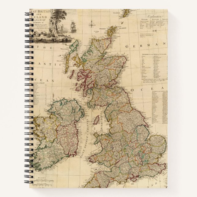 Großbritannien, Irland Notizbuch (Vorderseite)
