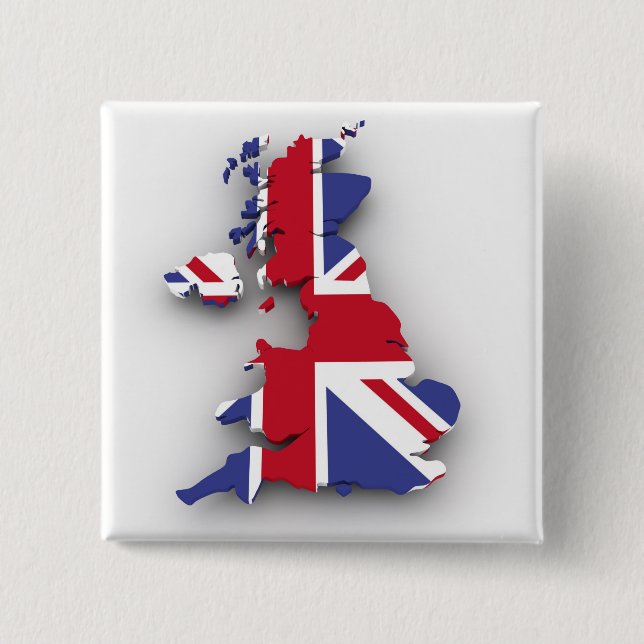 Großbritannien-Land Button (Vorderseite)