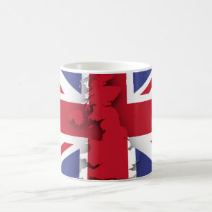 Großbritannien-Landesflagge Kaffeetasse