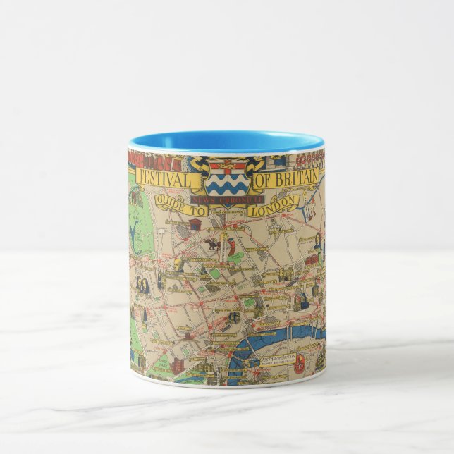 Großbritannien: Leitfaden zu London Map Tasse (Zentrum)