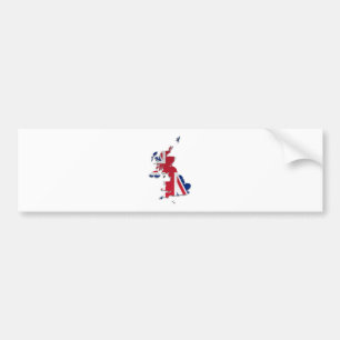 Großbritannien- u. Kronen-Abhängigkeits-Flagge Autoaufkleber
