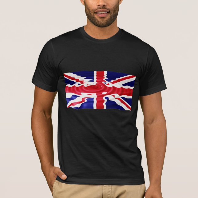 Großbritannien - Wasser-Kräuselungen T-Shirt (Vorderseite)