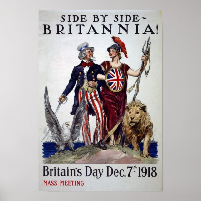 Großbritanniens Vintager Tag Poster (Vorne)