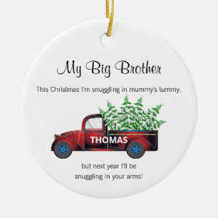 Grossbruder Weihnachten von Bump-LKW Keramik Ornament