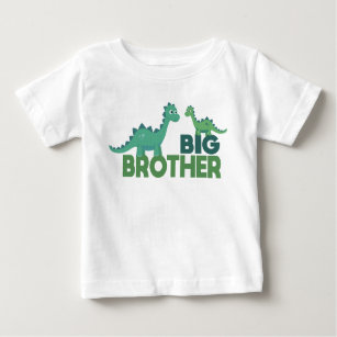 Großbruderdinosaurier-Cartoon Baby T-shirt