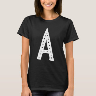 Großbuchstabe A Monogramm Anfangsalphabet T-Shirt