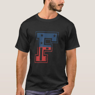 Großbuchstabe F T-Shirt