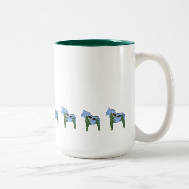 Große Adler Dala Pferd Kaffeetasse (Rechts)