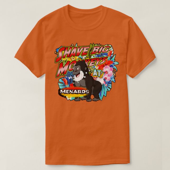 Große Affen auf Menards T-Shirt (Design vorne)