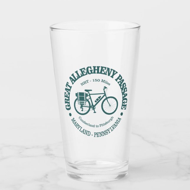 Große Allegheny Passage (Fahrrad) Glas (Vorderseite)