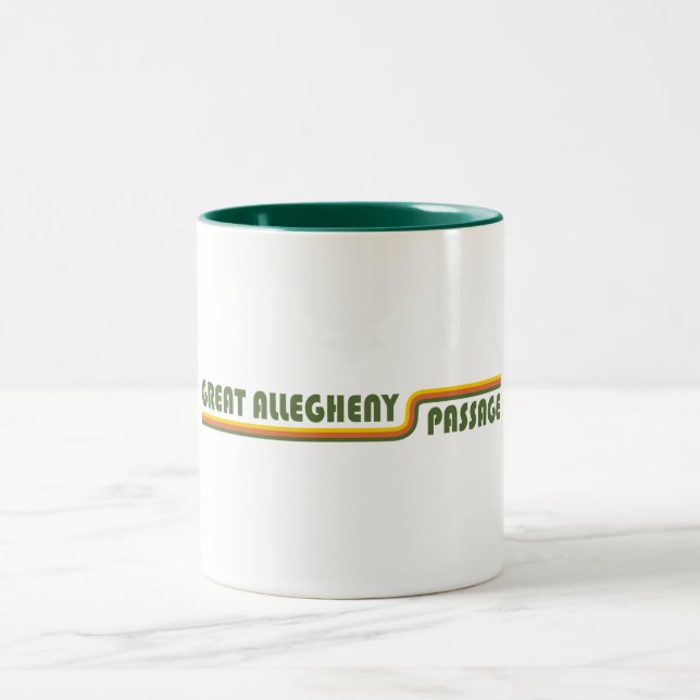 Große Allegheny-Passage Zweifarbige Tasse (Mittel)