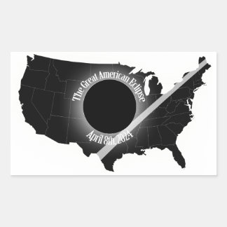Große amerikanische Eclipse Sticker April 2024