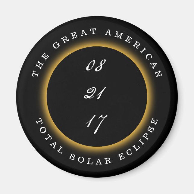 Große amerikanische Solaranlage 2017 Magnet (Vorne)
