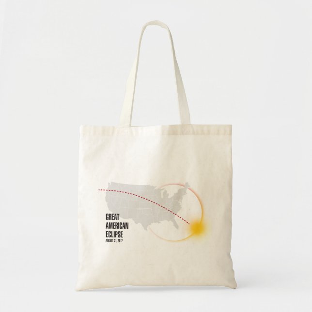 Große amerikanische Solareklipse-Taschen-Tasche Tragetasche (Vorne)