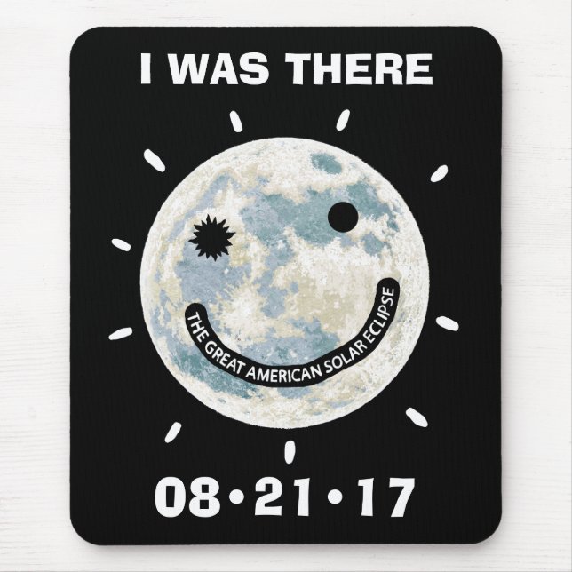 Große amerikanische Sonnenfinsternis war ich dort Mousepad (Vorne)