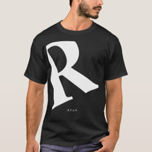 Große Anfangsphase   Moderne Typografie   Schwarz T-Shirt