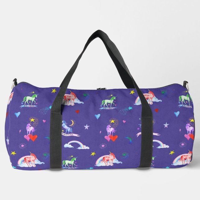 Große Aquarellfarben Duffle Bag (Vorderseite)