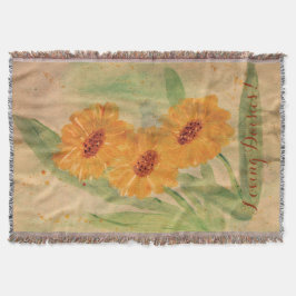 Große Aquarellsäcke Decke