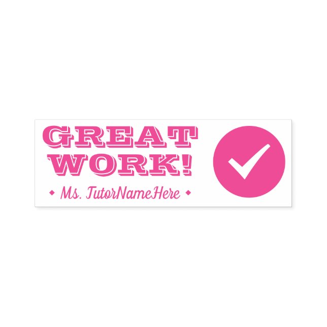 "GROSSE ARBEIT!" + Briefmarke von Fachleuten aus G Permastempel (Design)