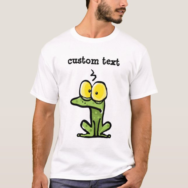 Große Augen der kundenspezifischen Kröte des T-Shirt (Vorderseite)