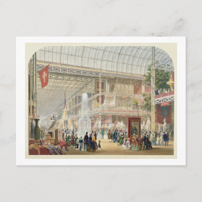 Große Ausstellung, 1851: Zentraler Transept des Cr Postkarte (Vorderseite)
