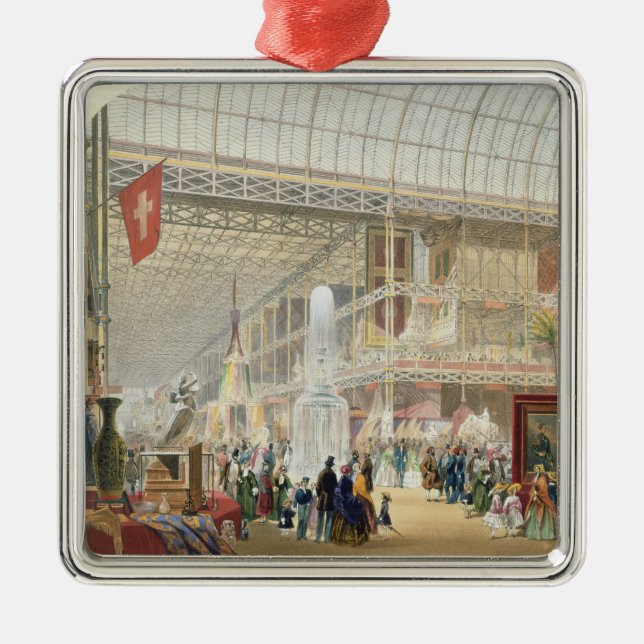 Große Ausstellung, 1851: Zentrales Transept des Cr Silbernes Ornament (Vorne)
