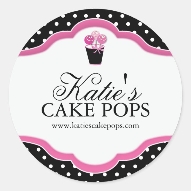 Große Bäckereiverpackungskleber Runder Aufkleber (Vorderseite)