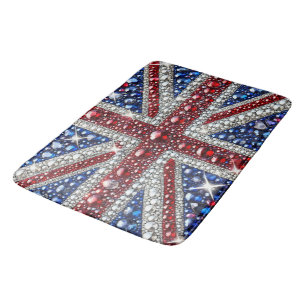 Große Badematte mit britischen Farben