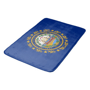 Große Badematte mit der Flagge von New Hampshire,
