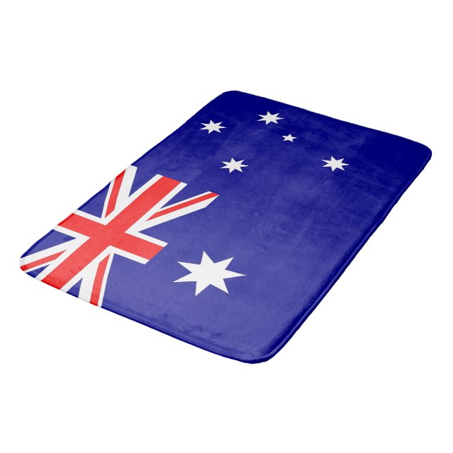 Große Badematte mit Flagge Australiens (Schrägansicht)