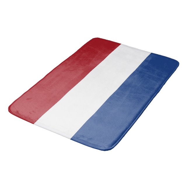 Große Badematte mit Flagge der Niederlande (Schrägansicht)