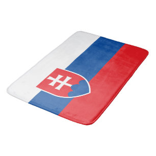 Große Badematte mit Flagge der Slowakei