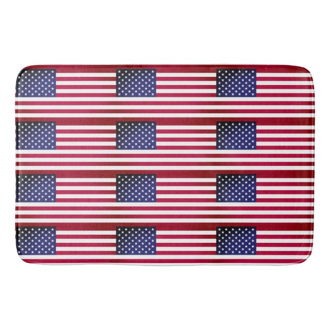 Große Badematte mit Flagge der USA (Vorderseite)