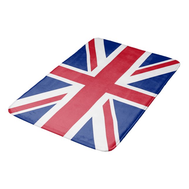 Große Badematte mit Flagge des Vereinigten Königre (Schrägansicht)