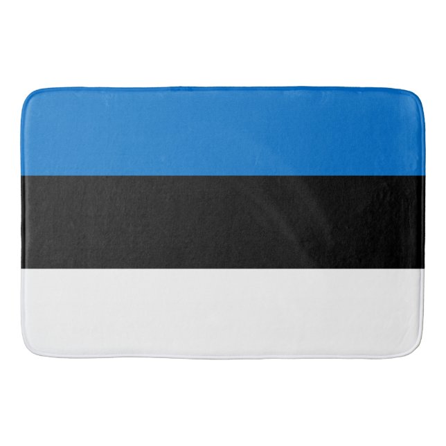 Große Badematte mit Flagge Estlands (Vorderseite)