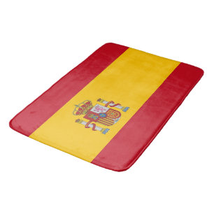 Große Badematte mit Flagge Spaniens