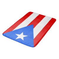 Große Badematte mit Flagge von Puerto Rico, USA