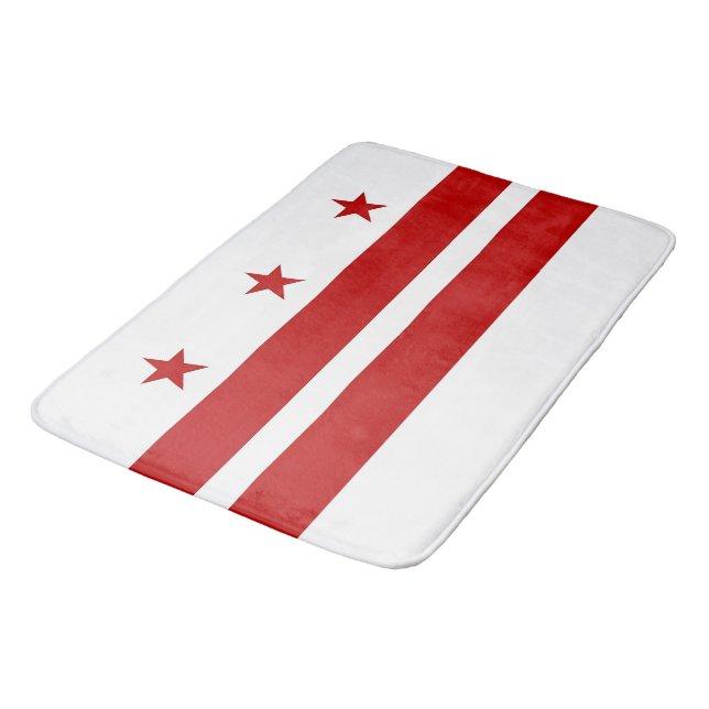 Große Badematte mit Flagge von Washington DC, USA (Schrägansicht)